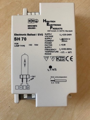 Hep electronic ballast 70w - hep,
