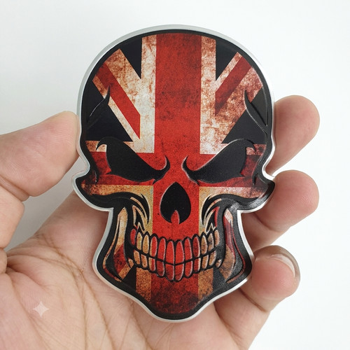 Union jack skull metal - jack,