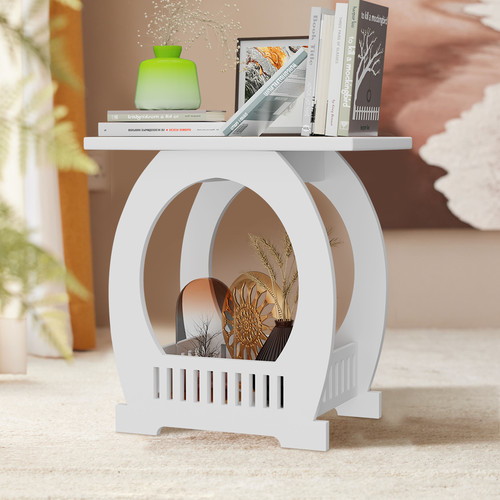 Chic white bedside table - chic,