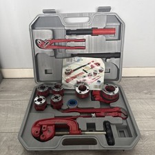 Sealey Plumbers Steel Pipe Threading Cutting Tool Kit 1/4"-1-1/4