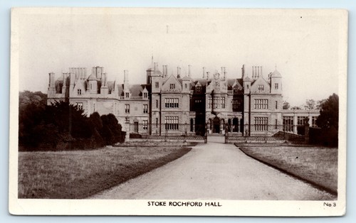 Postcard stoke rochford hall - stoke,