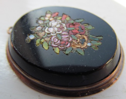 Antique micro mosaic pendant - mosaic,