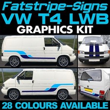 to fit VW TRANSPORTER T4 LWB GRAPHICS STICKERS STRIPES DAY VAN CAMPER CONVERSION