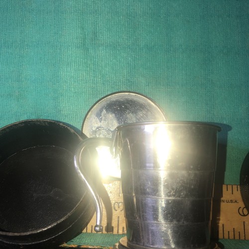 Vintage collapsible travel - travel, cup