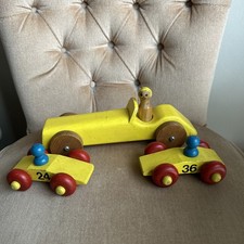 Vintage  Wooden Push Toy