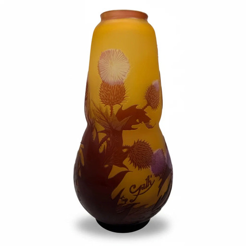 Tip galle glass vase thistle - tip,