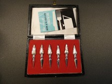 Vintage Boxed Set of Plated Corn Cob Holders, John Blyde