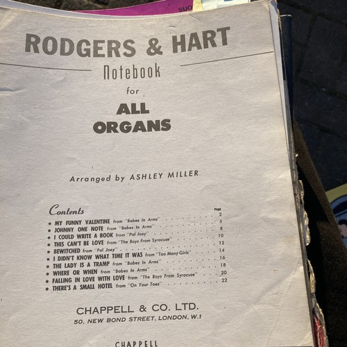 Rodgers and hart notebook - and,