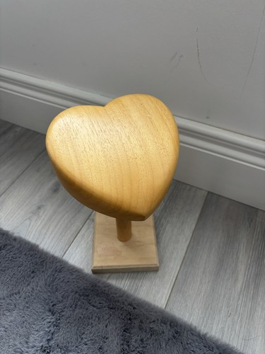 Wooden heart shaped hat - wooden,