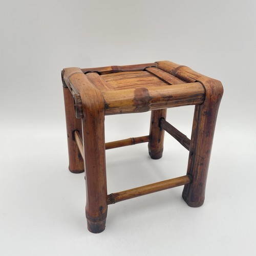 Vintage bamboo stool cane - vintage,