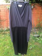 Mary Portas Midi Long Sleeve Wrap Dress V - Neck UK 12