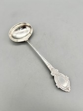 VICTORIAN STERLING SILVER SAUCE LADLE, GEORGE UNITE & SONS, BIRMINGHAM, 1888