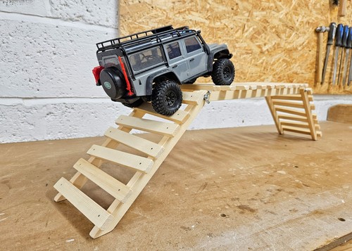 Wooden ramp bridge obstacle - ramp,