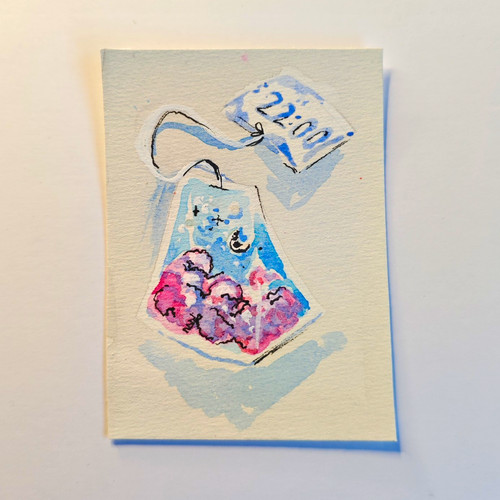 Aceo original watercolour - aceo,