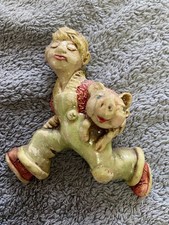 Rare Early pendelfin Tom Tom Pipers son Nursery Plaque Excellent Condition