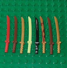 LEGO Samurai Sword, Shamshir / Katana, Square Guard (Pack of 8) 30173b 21459