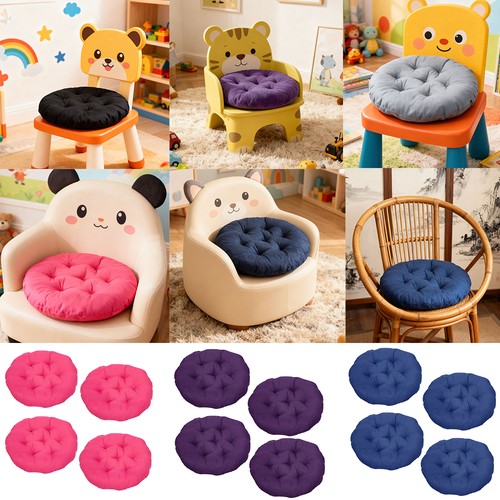 Plain round seat - plain, 4pcs