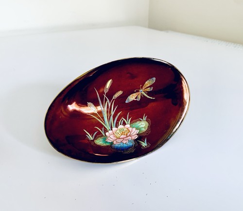 Carlton ware handpainted - handpainted, rouge