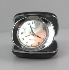 Vintage Baby Ben Westclox folding travel clock working battery op (1016)