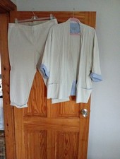 Ladies Linen Mix Suit