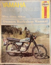 Yamaha RS100,RS125, Haynes Workshop Manual 1974 To 1977, Good Useable Condition 