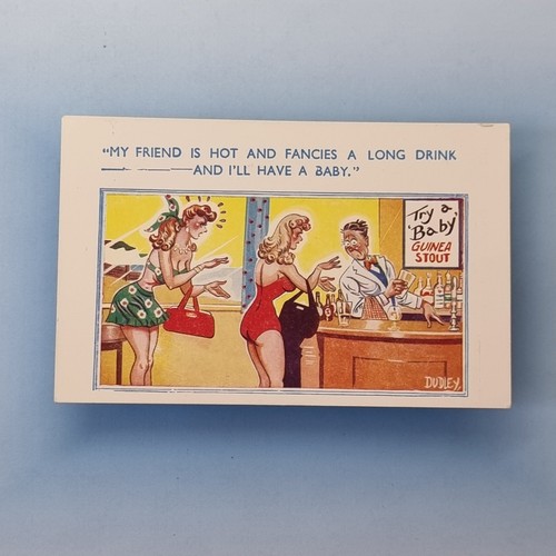 Comic postcard c1965 blonde - comic,