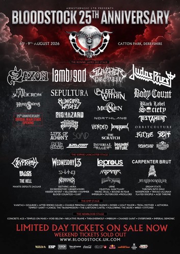 Bloodstock 25th anniversary - bloodstock,