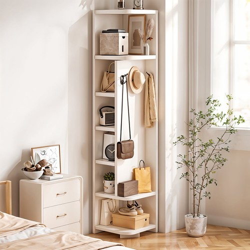 Wooden coat rack cabinet 180cm - rack,