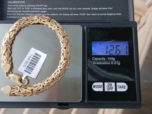 9ct yellow gold byzantine - 9ct,