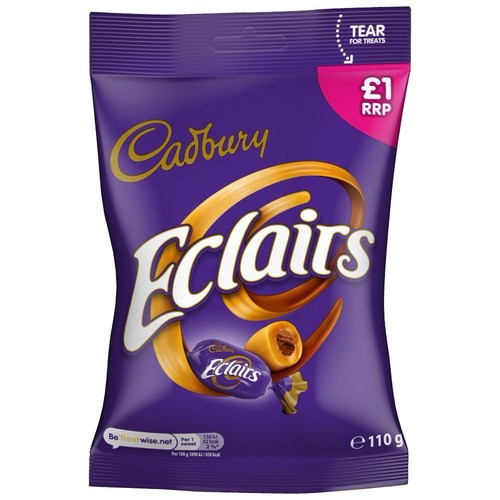 Cadbury chocolate eclairs bag - eclairs,