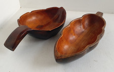 VINTAGE PAIR OF HAND CARVED