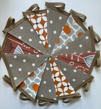 Handmade Oilcloth Bunting -