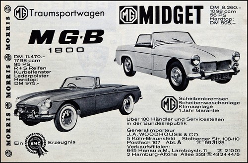Mgb roadster and midget - roadster, mg