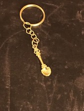 TINY Gold Shell SPOON Tea Spoon Keyring