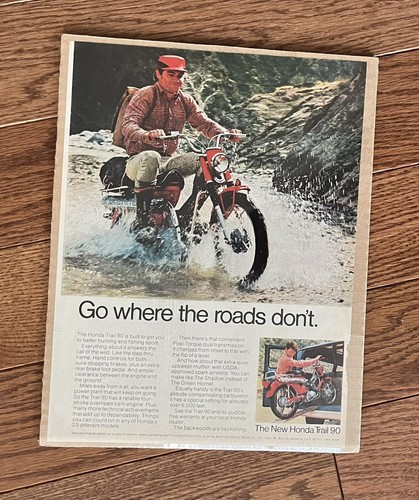 Vintage honda motorcycle trail - motorcycle,