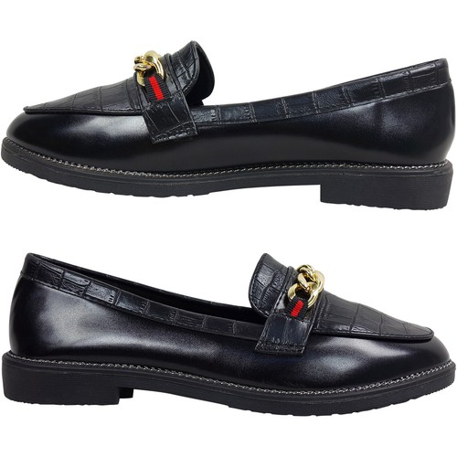 Womens ladies flat loafers - flat,