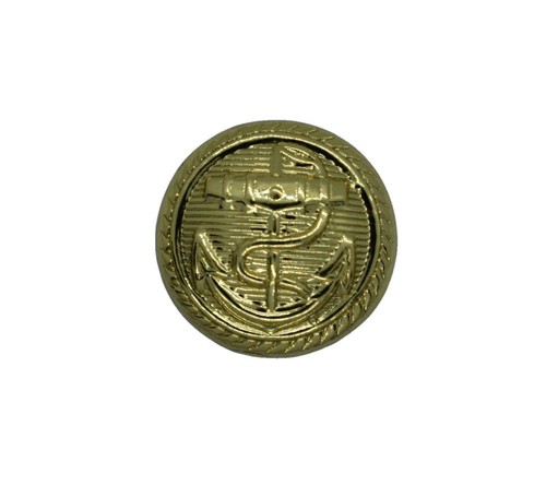 Button naval anchor design - naval,