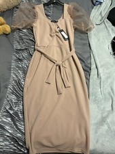 boohoo Blush midi dress size 8