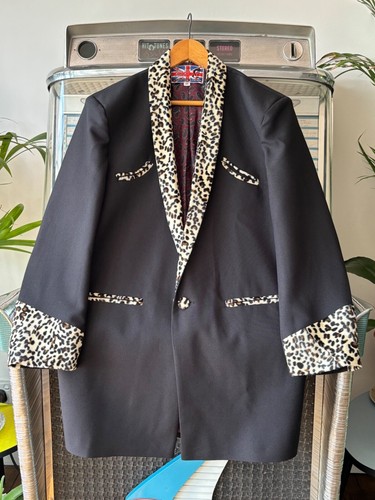 Teddy boy drape jacket black - teddy,