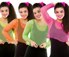 Ladies 80s 1980s NEON FANCY