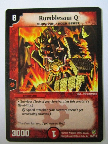 Duel masters rumblesaur - duel,