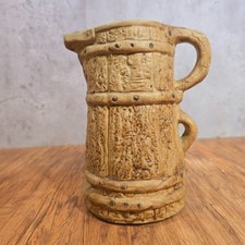 Hillstonia Pottery Stoneware 20cm Jug Pitcher Pottery 1960s Vase Decorative