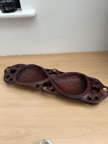 Maori wooden serving - wooden, platter