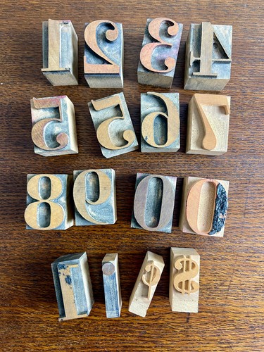 Vintage wood type printing - vintage,