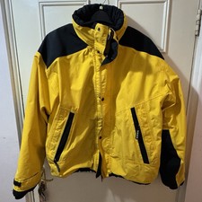 EIDER Mars XL 56 Mens Vintage Ski Jacket Gore-Tex Hiking Fleece France Yellow