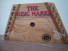 Vintage The Music Maker Lap Harp Zither Instrument w/ Songs & Box