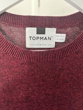 Topman Jumper Red/black Size M