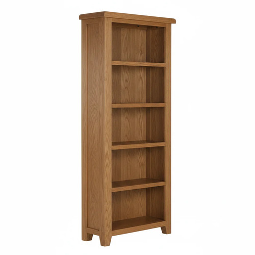 Oak large bookcase solid wood - oak,