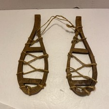 Pair of Rustic Wooden & Twine