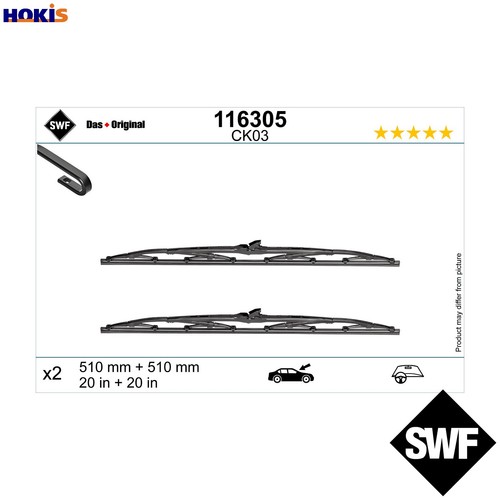 Wiper blade 116305 for skoda - wiper,